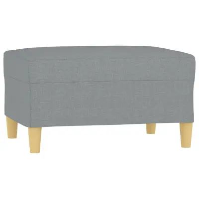 vidaXL Stolček za noge svetlo siv 70x55x41 cm blago