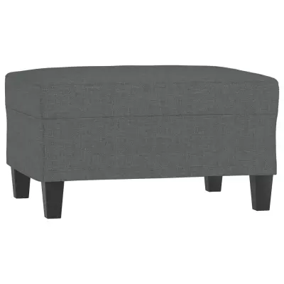 vidaXL Stolček za noge temno siv 70x55x41 cm blago