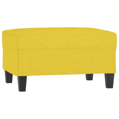vidaXL Stolček za noge svetlo rumen 70x55x41 cm blago