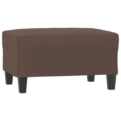 vidaXL Stolček za noge rjav 70x55x41 cm umetno usnje