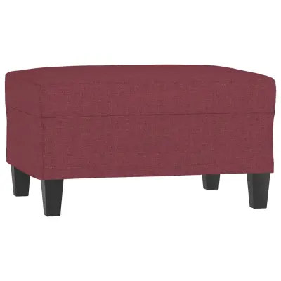 vidaXL Stolček za noge vinsko rdeče 70x55x41 cm blago