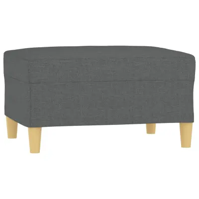 vidaXL Stolček za noge temno siv 70x55x41 cm blago