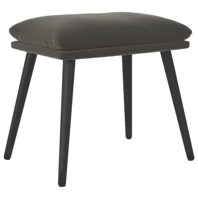 vidaXL Stolček za noge temno siv 45x29,5x35 cm žamet