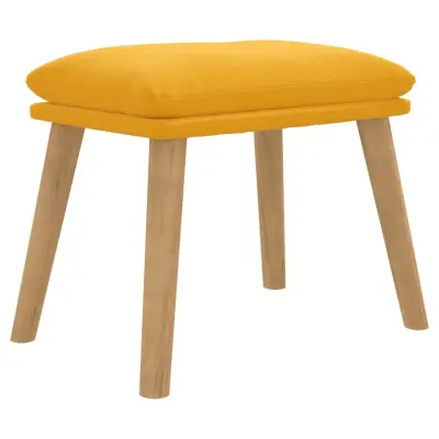 vidaXL Stolček za noge gorčično rumen 45x29,5x35 cm žamet