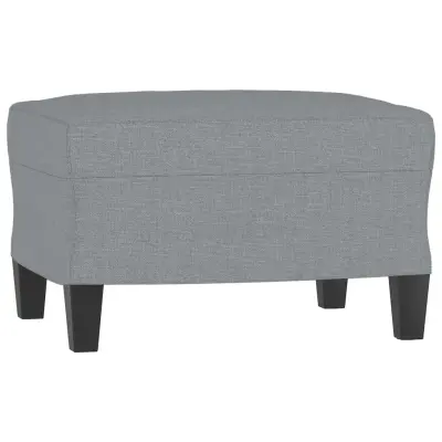 vidaXL Stolček za noge svetlo siv 60x50x41 cm blago