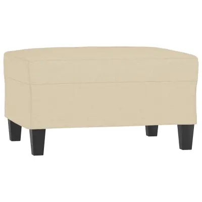 vidaXL Stolček za noge krem 70x55x41 cm blago