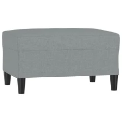 vidaXL Stolček za noge svetlo siv 70x55x41 cm blago