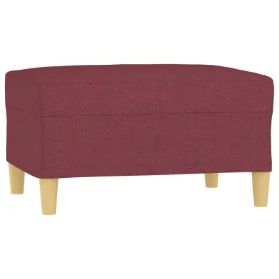 vidaXL Stolček za noge vinsko rdeče 70x55x41 cm blago