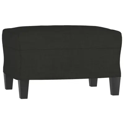 vidaXL Stolček za noge črn 60x50x41 cm blago