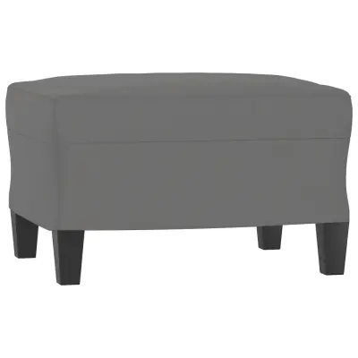 vidaXL Stolček za noge temno siv 60x50x41 cm tkanina iz mikrovlaken