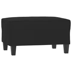 vidaXL Stolček za noge črn 70x55x41 cm tkanina iz mikrovlaken