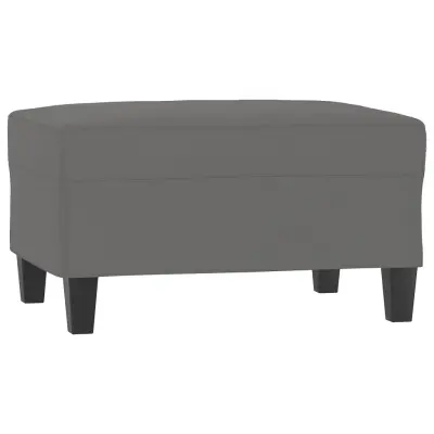 vidaXL Stolček za noge temno siv 70x55x41 cm tkanina iz mikrovlaken