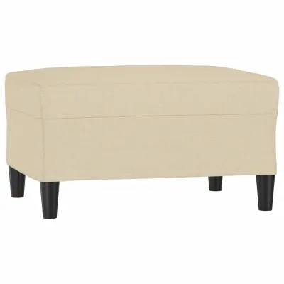 vidaXL Stolček za noge krem 70x55x41 cm blago