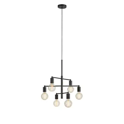 CIELO Obesek svetilka 6l Sandy Black