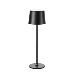 Fiore polnilna namizna svetilka Matt Black