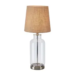 Kostero namizna svetilka 1L 61,5 cm prozorna/naravna