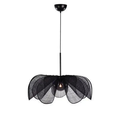 Styrka obeska svetilka 1l 75cm črna/dim
