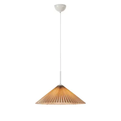 Obeseča svetilka Plisado 1l 50cm bež