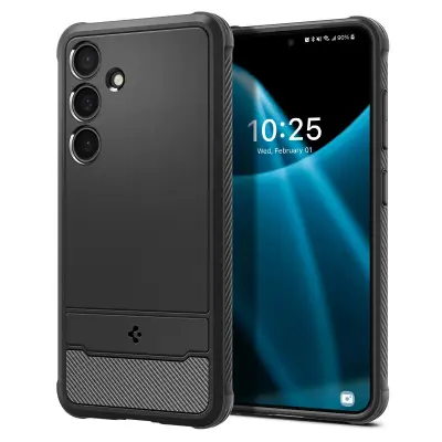 SPIGEN Galaxy S24 Rugged Armor Matte črn ovitek za telefon