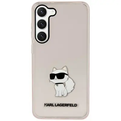 Ovitek KARL LAGERFELD KLHCS23SHNCHTCP, Samsung Galaxy S23, roza