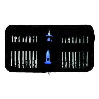 KS Tools Izvijač z Ročajem + 17 Nastavkov Hitra Zamenjava