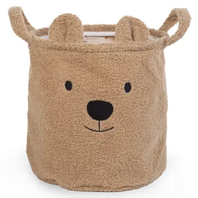 CHILDHOME Košara Teddy 30x30x30 cm bež