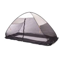 DERYAN Pop-up šotor za posteljo proti komarjem 200x90x110 cm krem