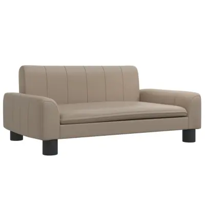 vidaXL Otroški kavč kapučino 70x45x30 cm umetno usnje