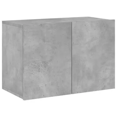 vidaXL Stenska TV omarica betonsko siva 60x30x41 cm