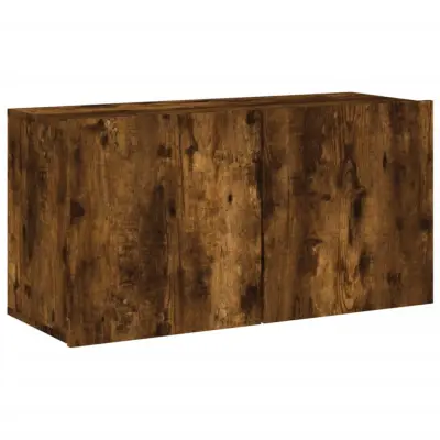 vidaXL Stenska TV omarica dimljen hrast 80x30x41 cm
