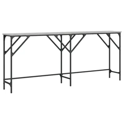 vidaXL Konzolna mizica siva sonoma 180x29x75 cm inženirski les