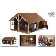 Kids Globe Kmetijski Hlevi z 2 Boksoma in 1 Delavnico 1:24 610167