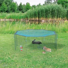TRIXIE Zunanja ograda za živali z zaščitno mrežo 60x57 cm zelena