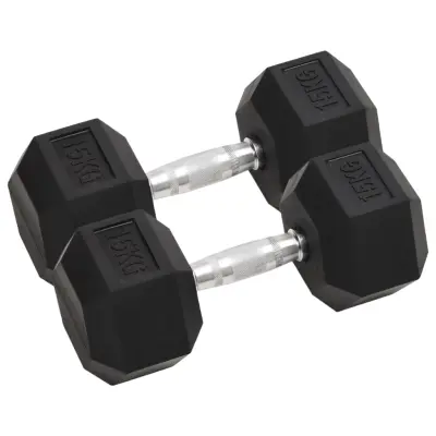 vidaXL Uteži 2 kosa 30 kg lito železo