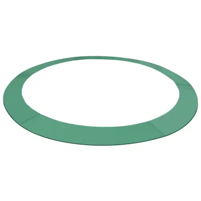 vidaXL Varnostna podloga PE zelena za 3,66 m okrogel trampolin