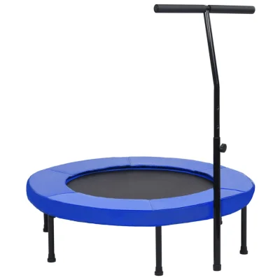 vidaXL Fitnes trampolin z ročajem in varnostno oblogo 102 cm