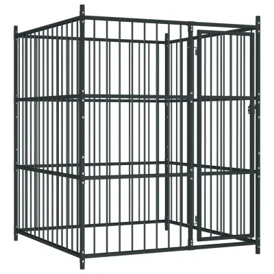 vidaXL Zunanji pasji boks 150x150x185 cm