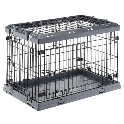 Ferplast Pasji boks Superior 75 77x51x55 cm črn