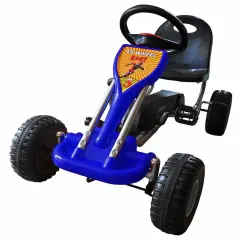 vidaXL Gokart na pedale modre barve