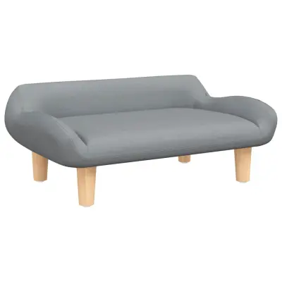 vidaXL Pasja postelja svetlo siva 70x40x24 cm blago