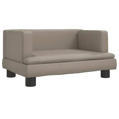 vidaXL Pasja postelja kapučino 60x40x30 cm umetno usnje