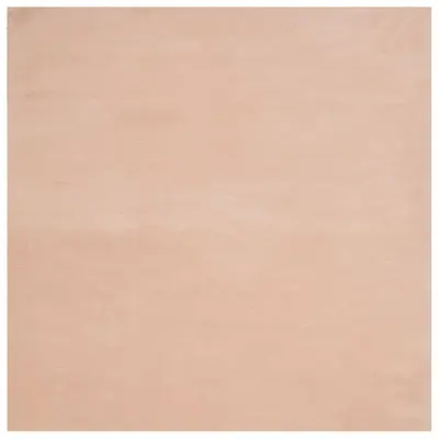 vidaXL Preproga s kratkimi vlakni mehka pralna rožnata 160x160 cm