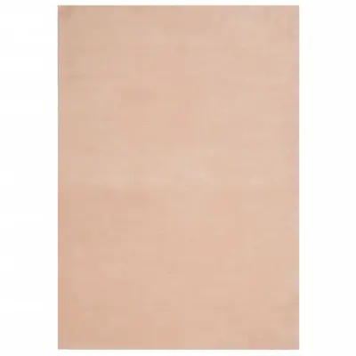 vidaXL Preproga s kratkimi vlakni mehka pralna rožnata 140x200 cm