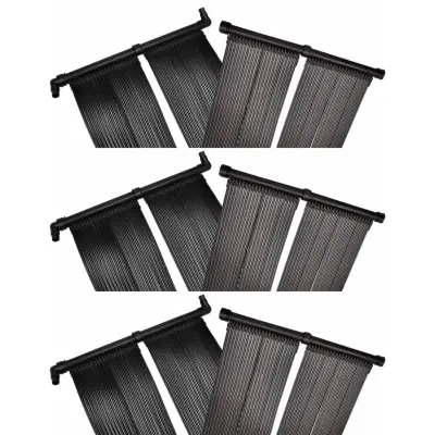 vidaXL Solarni grelni panel za bazen 6 kosov 80x620 cm