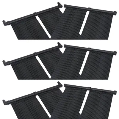 vidaXL Solarni grelni panel za bazen 6 kosov 80x310 cm