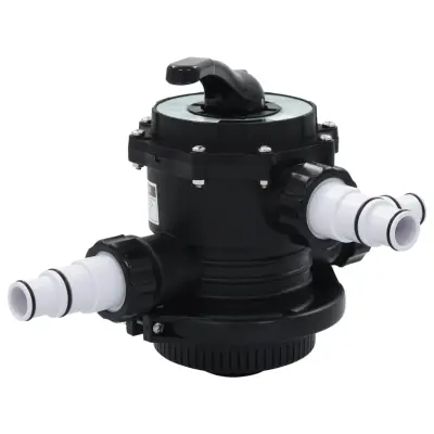 vidaXL Ventil z več priključki za peščeni filter ABS 1,5" 6-smerni