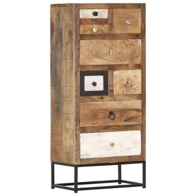 vidaXL Predalnik 45x30x105 cm iz trdnega predelanega lesa