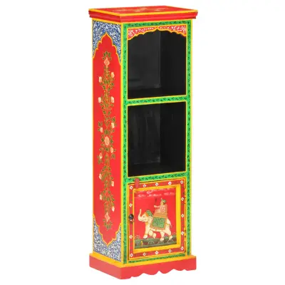 vidaXL Ročno barvana visoka omarica 40x30x120 cm trden mangov les