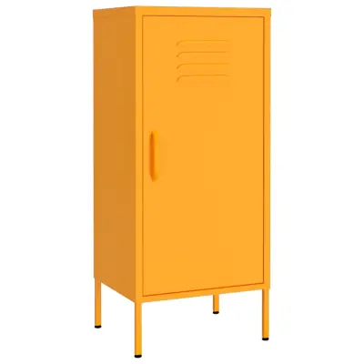 vidaXL Omara za shranjevanje gorčično rumena 42,5x35x101,5 cm jeklo