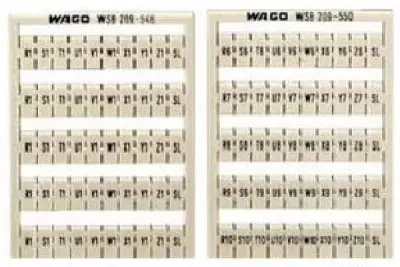 5 kosov WAGO GmbH & Co. KG Sistem za označevanje WSB 209-472